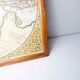 Frame and map "Orbis terrae compendiosa descriptio", Reproduction of an engraving Gérard Mercator