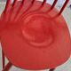 Tapiovaara style red bistro chair