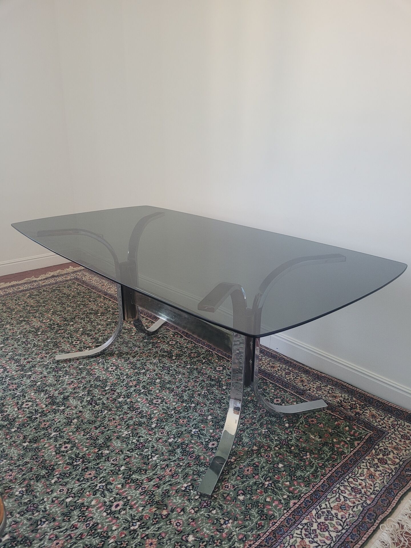 Smoked glass table EFA