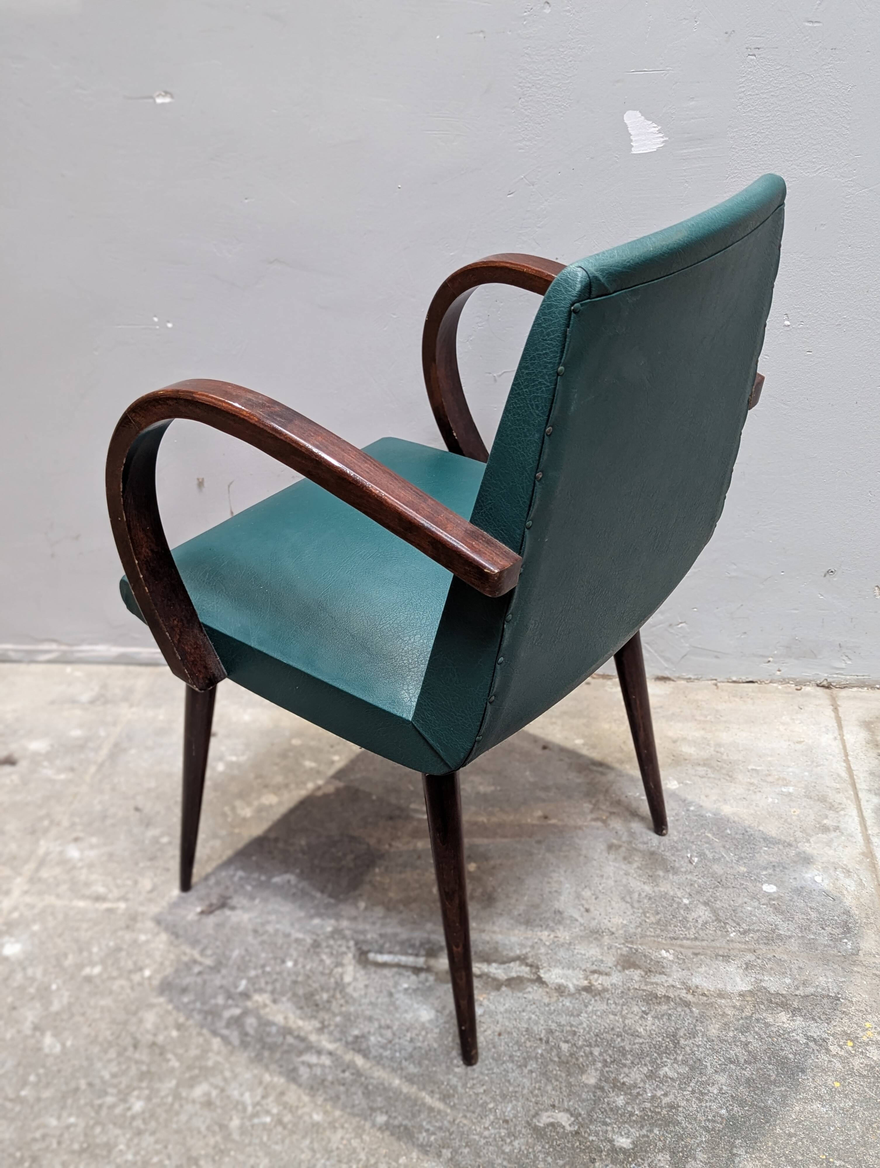 Bridge chair with compass legs