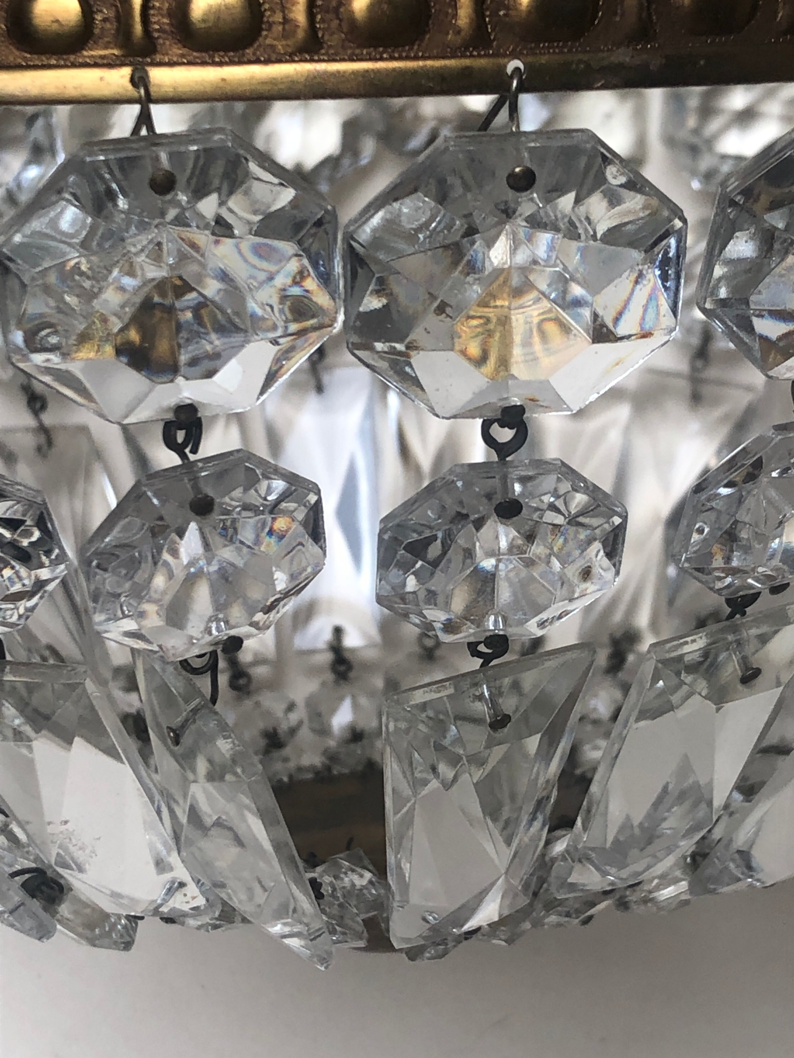 Crystal tassel chandelier