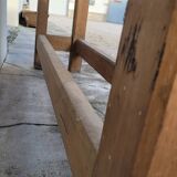 Carpenter's workbench in old solid oak - 2m50