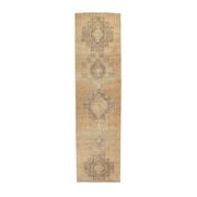 Turkish Oushak wool kilim rug 96x365