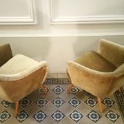 Fauteuil danois organique années 50/60 bronze