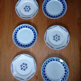 Mismatched flat plates set of 6