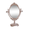 Pink table psyche mirror - 40 x 30cm