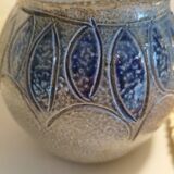 Vase boule en grès au sel