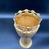 Antique, Gallia vase, Art Nouveau, French goldsmith Christofle, stamped, décor 4780, gilded