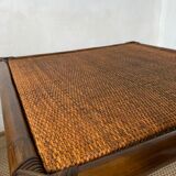 Square rattan coffee table
