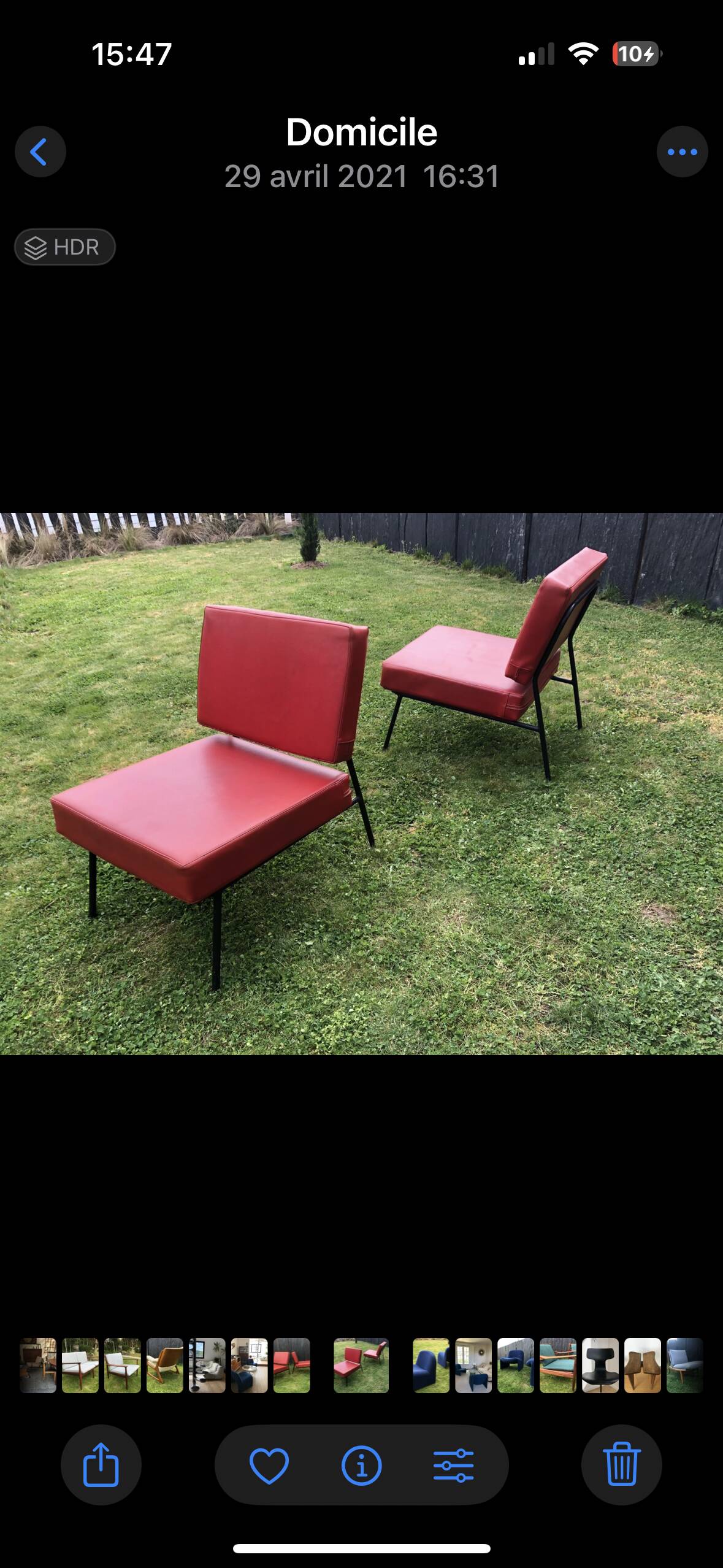 Pair of armchairs by Pierre Guariche