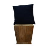 Navy blue upcycled cushion cover in wool 40x40cm