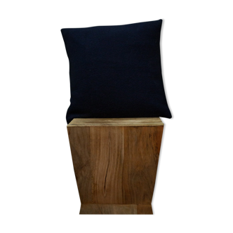 Navy blue upcycled cushion cover in wool 40x40cm