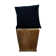 Navy blue upcycled cushion cover in wool 40x40cm