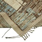 Handmade Turkish One of a Kind 286 cm x 365 cm Beige Wool Carpet