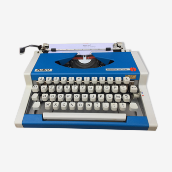 Machine à écrire Olympia Traveller de Luxe comme neuve