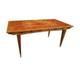 Art Deco walnut veneer extendable table (160 to 232 cm)