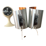 Pair of vintage sconces design space age