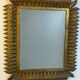 Rectangular sun mirror in wrought iron italian manufacture 50's