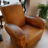 Club leather armchair