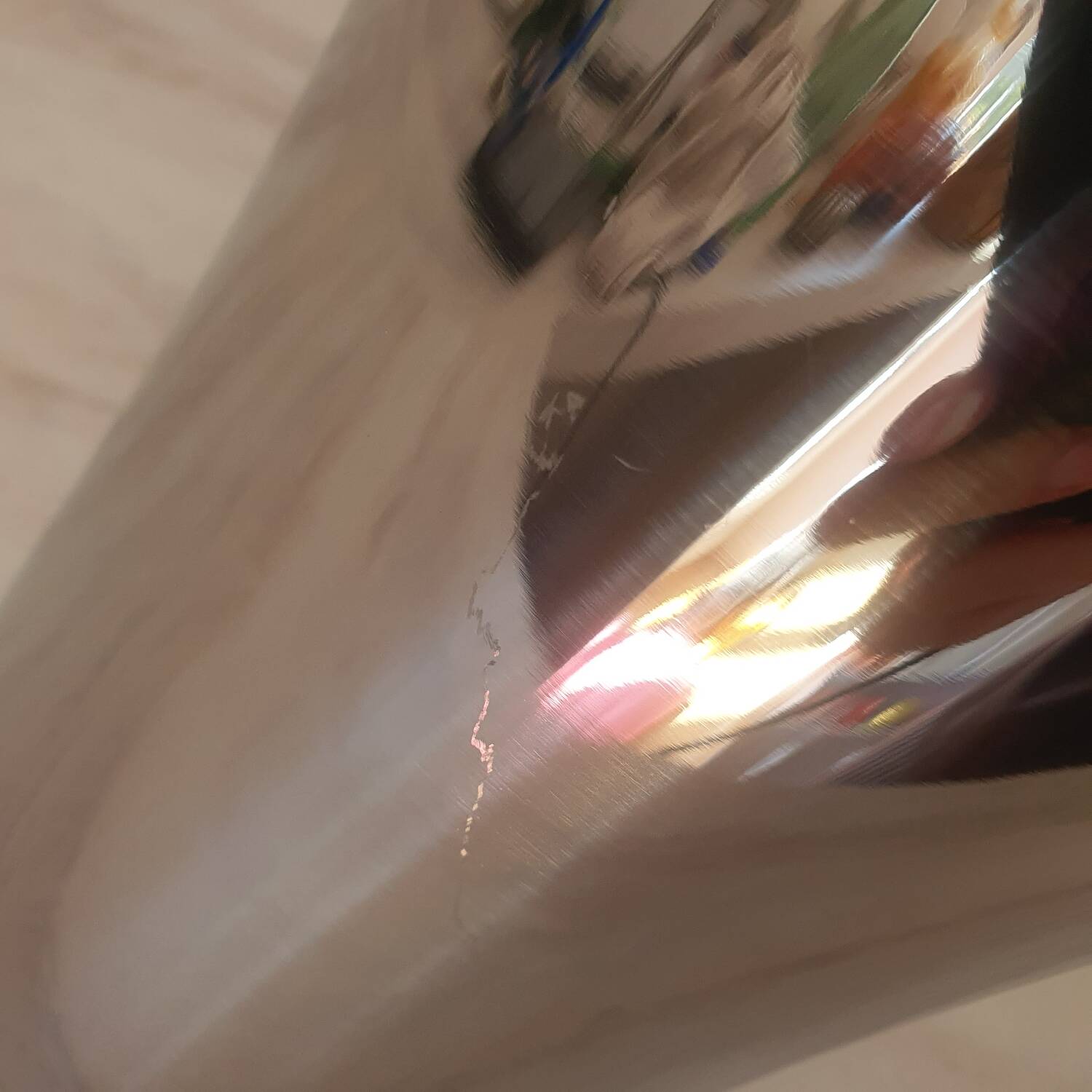 Stainless steel champagne bucket by Couzon, Atlante model