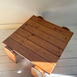 Brutalist pine coffee table