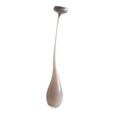 Grande sculpture vase en verre soufflé rose, signée Siel