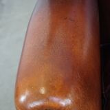 Vintage Sheepskin Wingback Chair