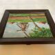 Small landscape painting of a mill, oil on panel, signed.