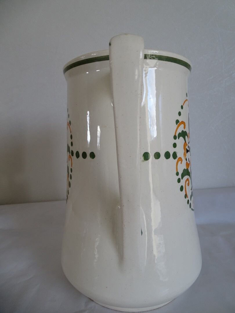 Old Longwy toilet broc. Toilet pitcher