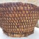 Panière corbeille à pain en jonc de mer début XXème 53 cm