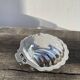 Metal shell butter dish