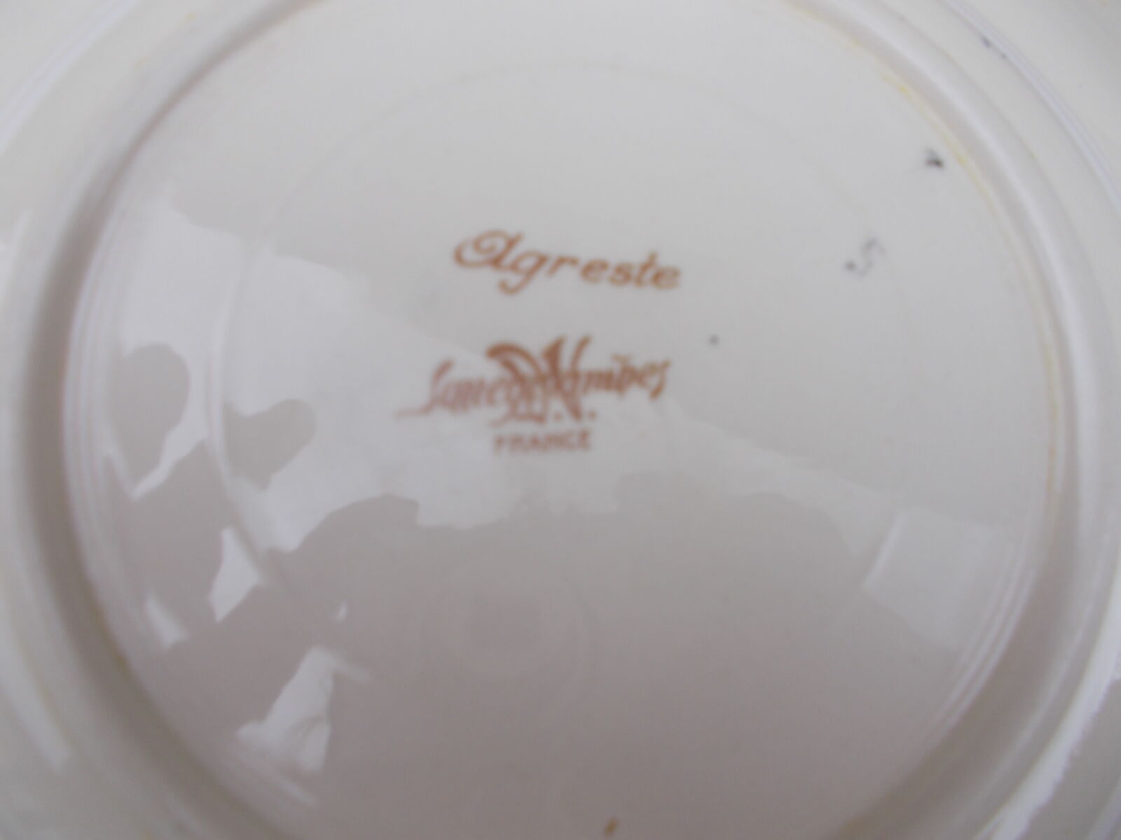 Set of 15 flat plates Sarreguemines agreste models