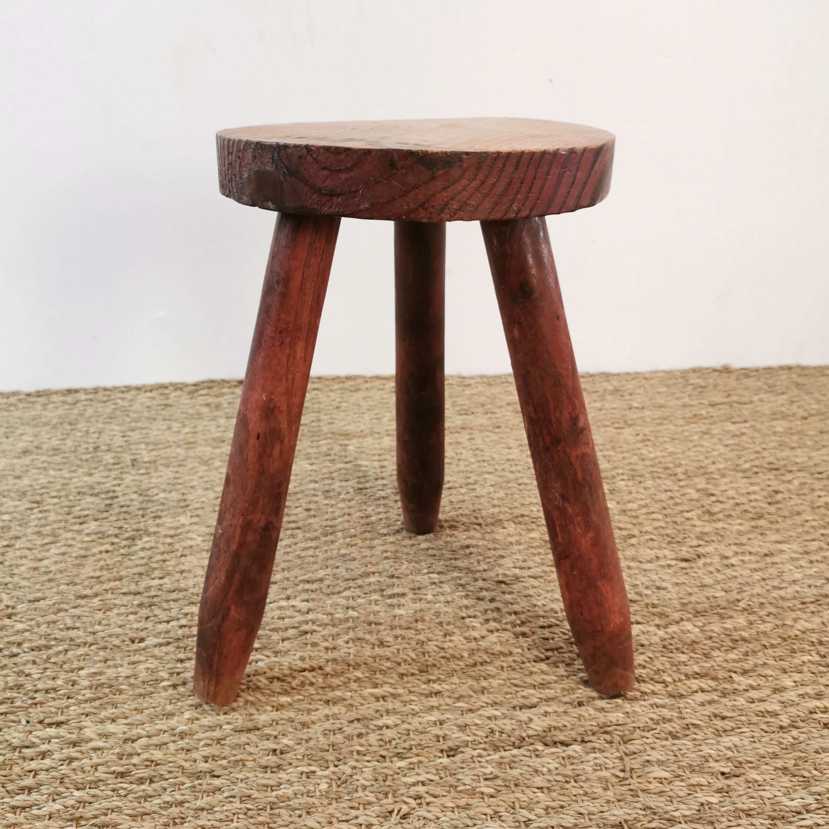 Wood tripod stool
