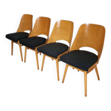 Dining Chairs by Radomir Hoffman for Ton, 1950s, Set of 4