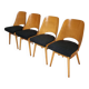Dining Chairs by Radomir Hoffman for Ton, 1950s, Set of 4