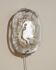 Glass, brass and aluminum wall light No.10