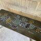Vintage coffee table in ceramic and chrome steel ceramist adri Vallauris 1960