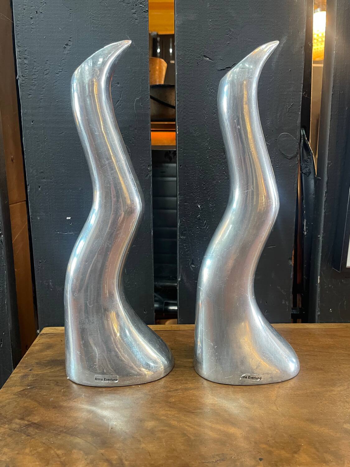Pair of Anna Everlund candlesticks