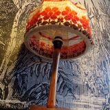 Scandinavian pine table lamp