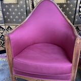 Pair of shepherdess armchairs Art Deco era