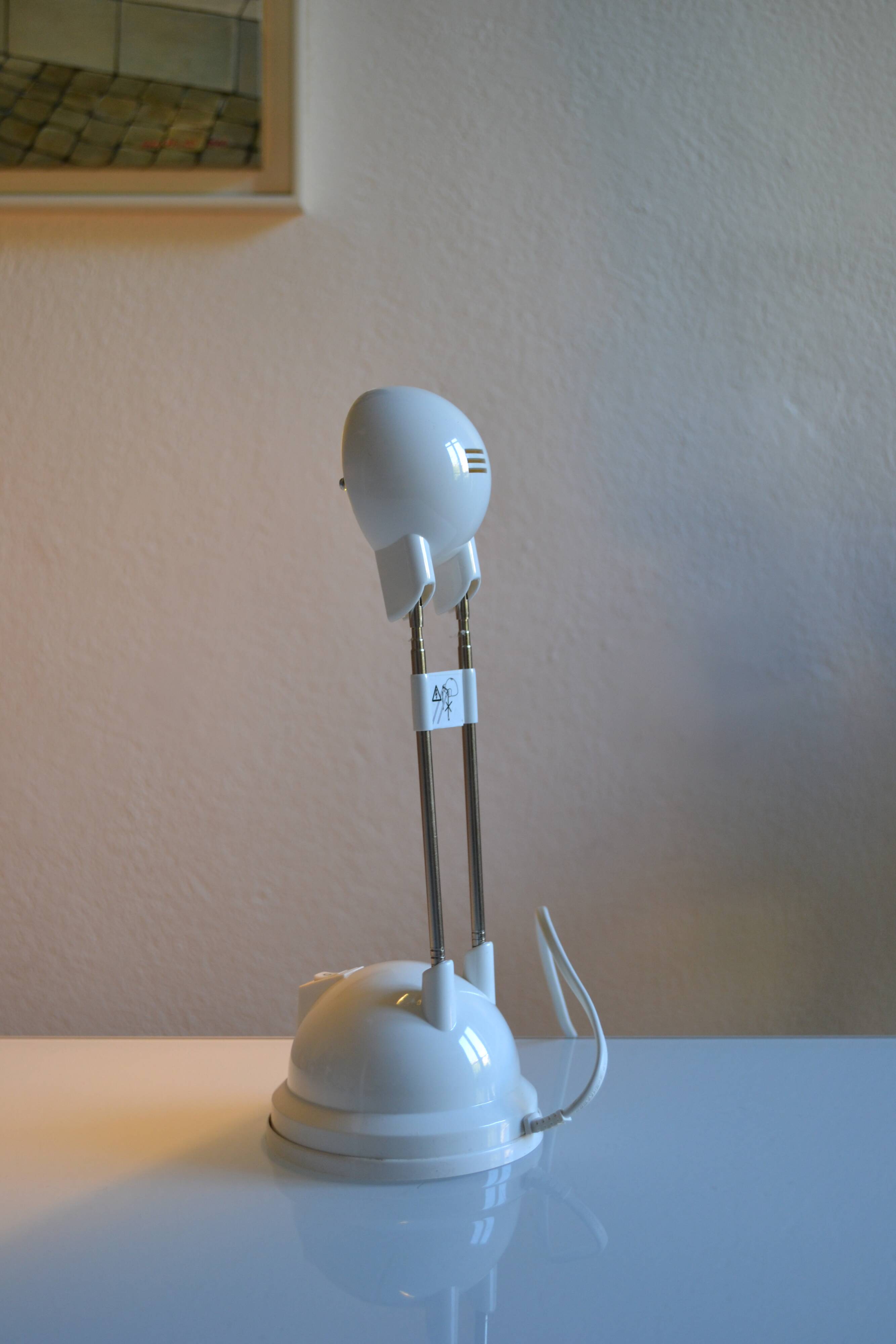 Lampe vintage 1990 Ikéa Espressivo blanc ** Neuve de stock **