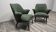 Mid century boucle armchairs