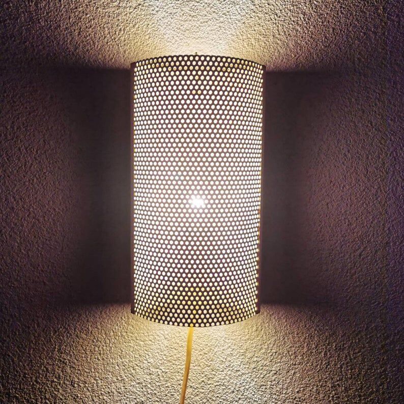 David GL Belysning 70s vintage metal wall lamp