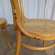 Set of 2 Thonet Style Bentwood Chairs with Cane Seat / Mid-Century Dining F