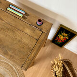 Solid oak school desk