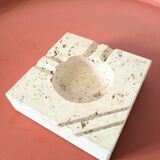 Cendrier en travertin vintage de Cerri Nestor années 70