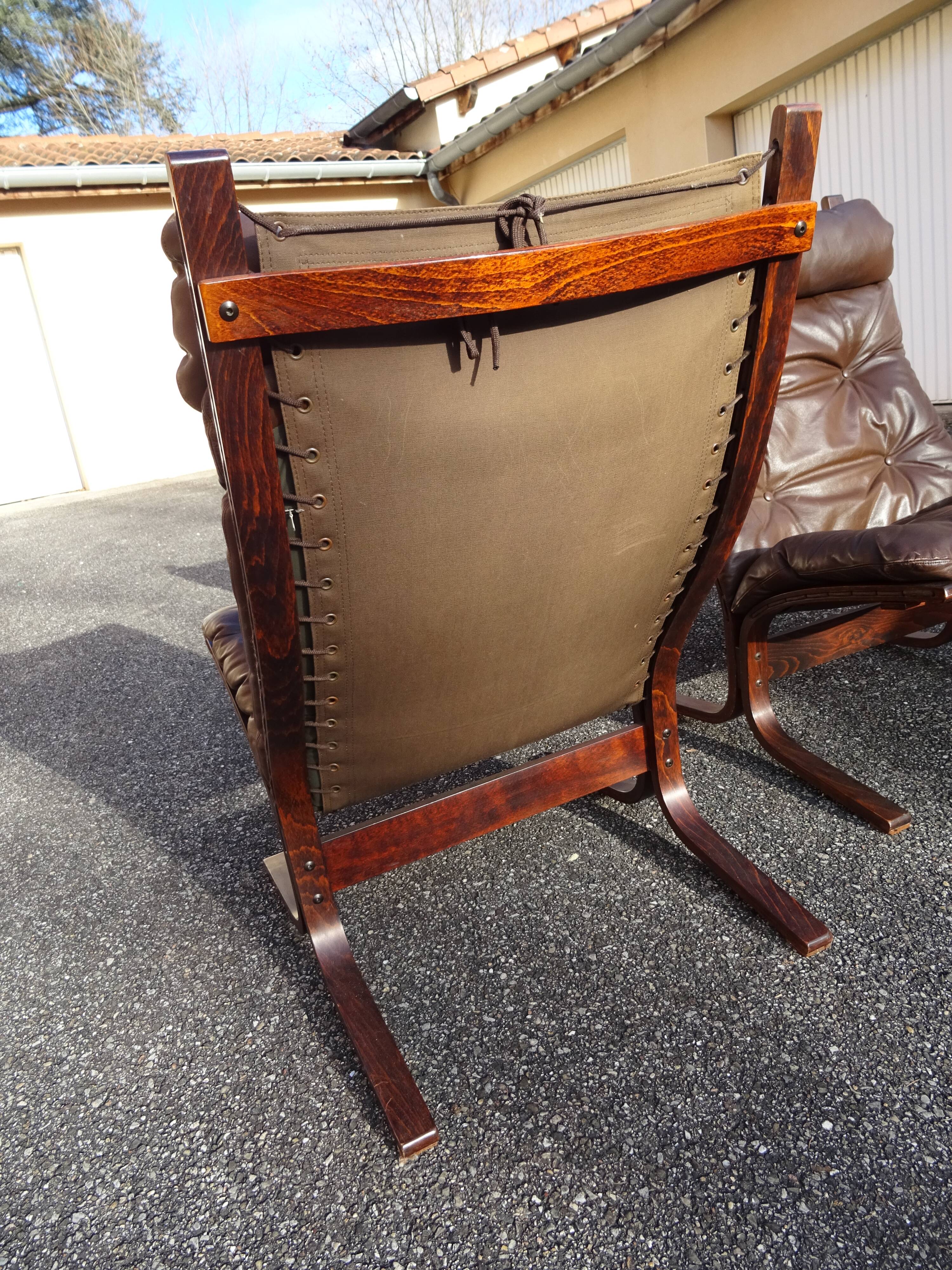 Paire de fauteuils Siesta design Scandinave Ingmar Relling Westnofa An 70