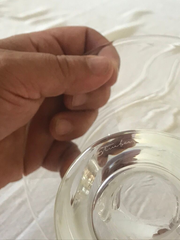 Crystal cup house Steuben NY 50s