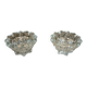 Pair of 2 crystal candlesticks