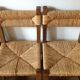 4 mulched wood country chairs